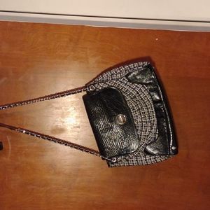 White House Black Market large plaid bag.